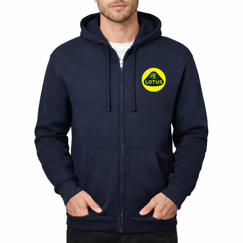 Men’s Lotus Car Zipper Hoodie