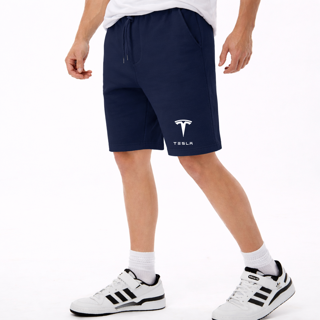 Men’s Tesla Motorsports Car Athletic Fleece Shorts