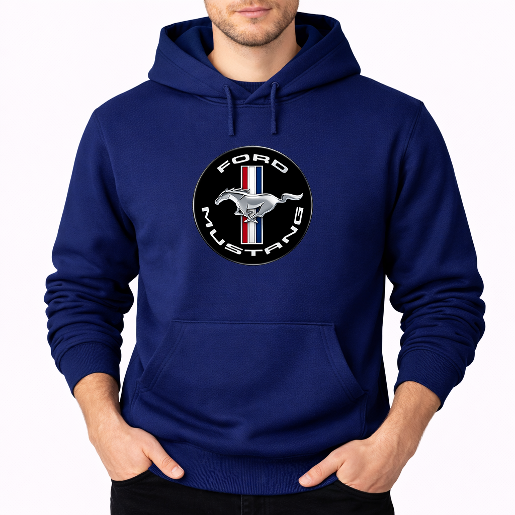 Men's Ford Mustang Motorsport Supercars Pullover Hoodie