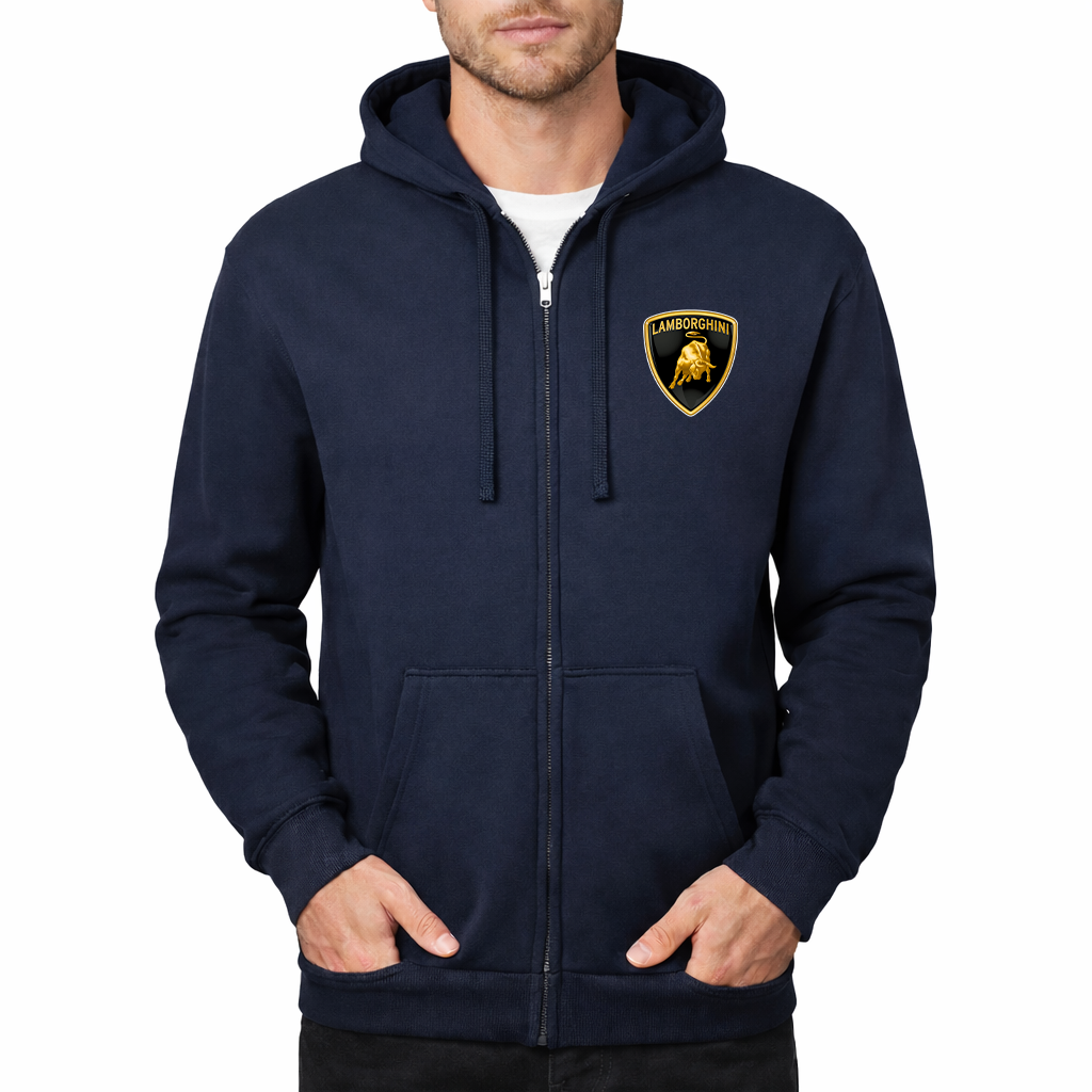 Men’s Lamborghini Car Zipper Hoodie