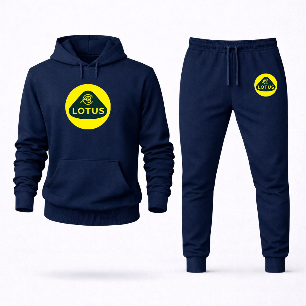 Men's Lotus Car Hoodie Joggers Set