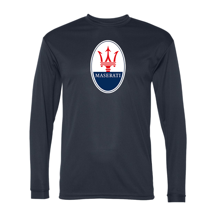 Men's Maserati Car -  Polyester Long Sleeve T-Shirt