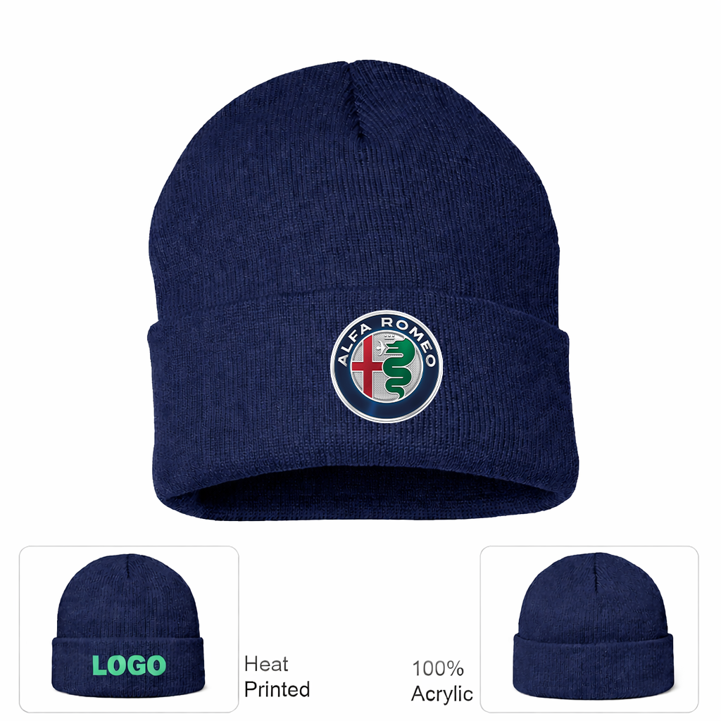 Alfa Romeo Car Cuffed  Beanie Hat