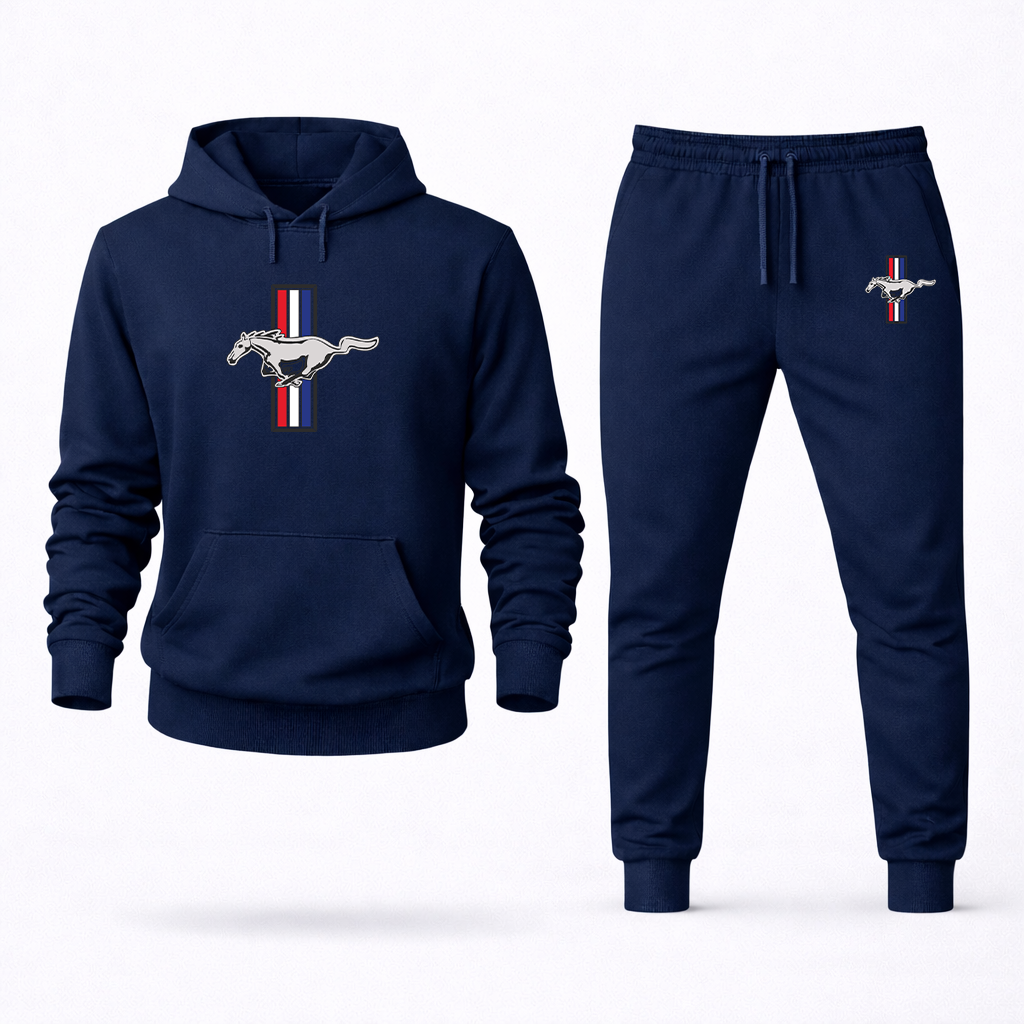Men's Ford Mustang New Car Hoodie Joggers Set