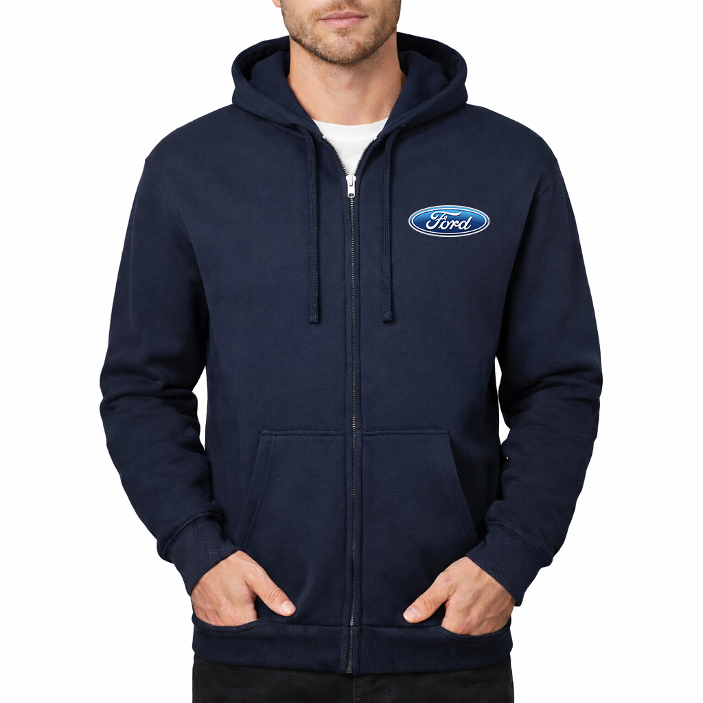Men's Ford Car Zipper Hoodie