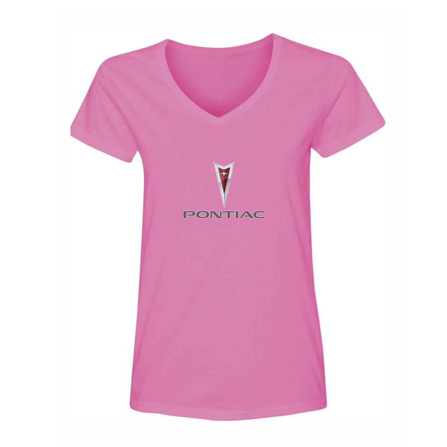 Women's Pontiac Car V-Neck T-Shirt