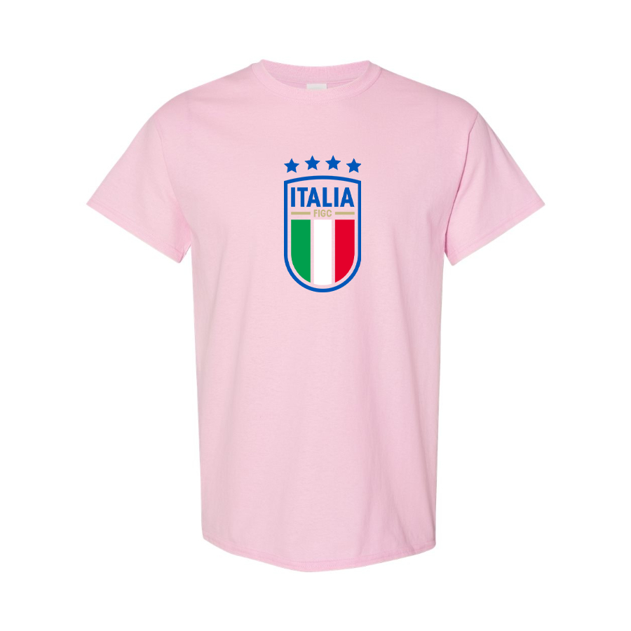 Youth Kids Italy National Soccer Cotton T-Shirt
