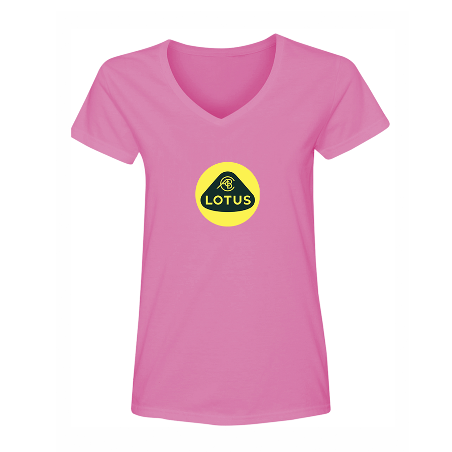 Women's Lotus Car V-Neck T-Shirt