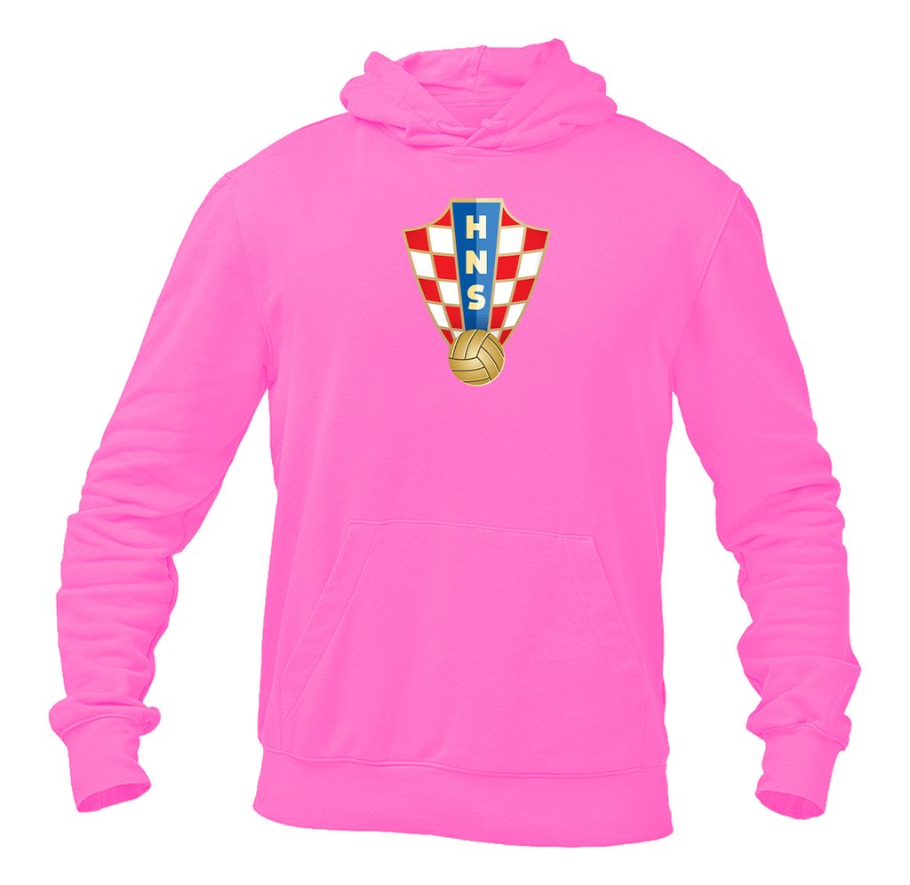 Men's Croatia National Soccer Team Pullover Hoodie