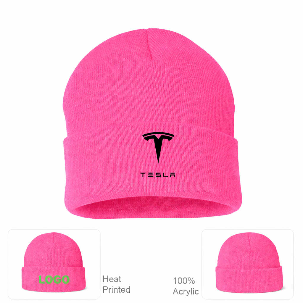 Tesla Motorsports Car Beanie Hat
