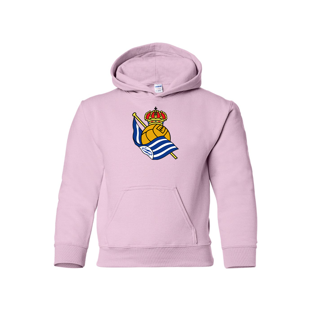 Youth Kids Real Sociedad FC Pullover Hoodie