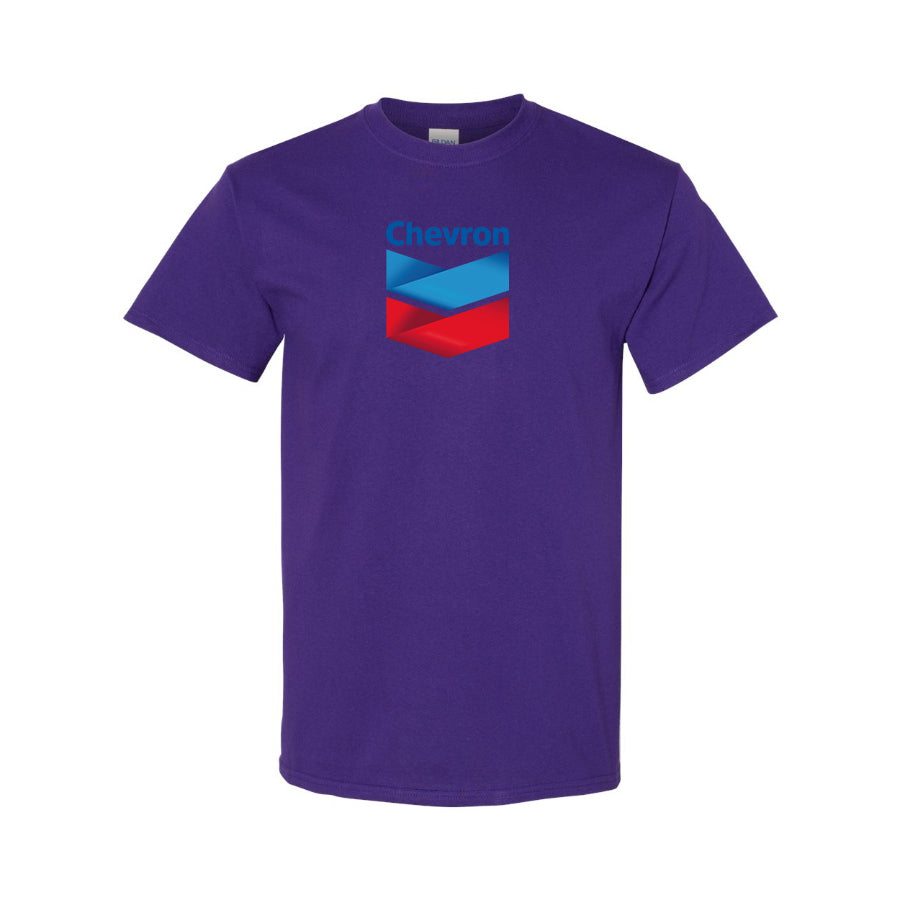 Men's Chevron Gas Station  Cotton T-Shirt