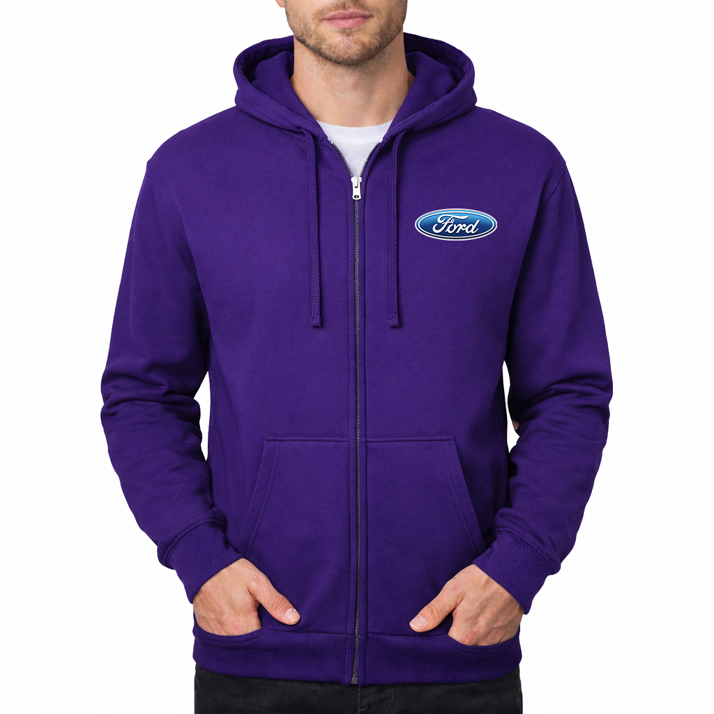 Men's Ford Car Zipper Hoodie