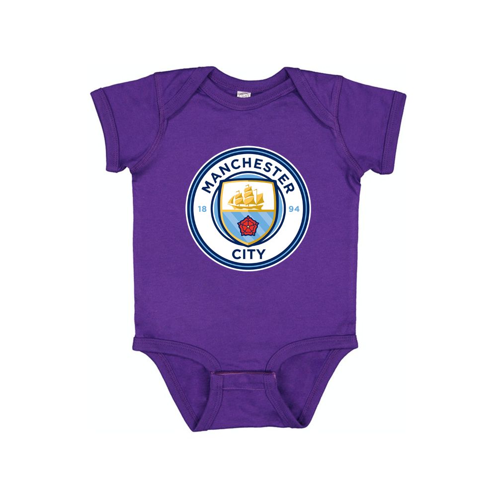 Baby Manchester City Soccer Romper Onesie