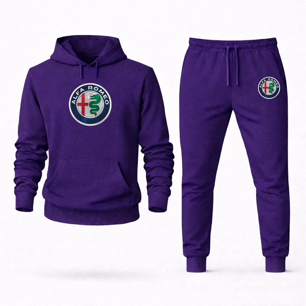 Men's Alfa Romeo Car Hoodie Joggers Set