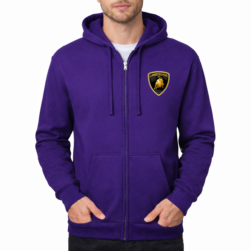 Men’s Lamborghini Car Zipper Hoodie