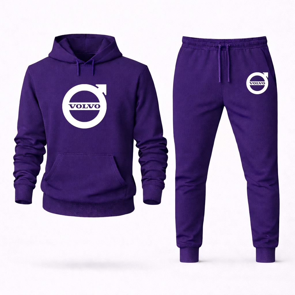 Men's Volvo Car Hoodie Joggers Set