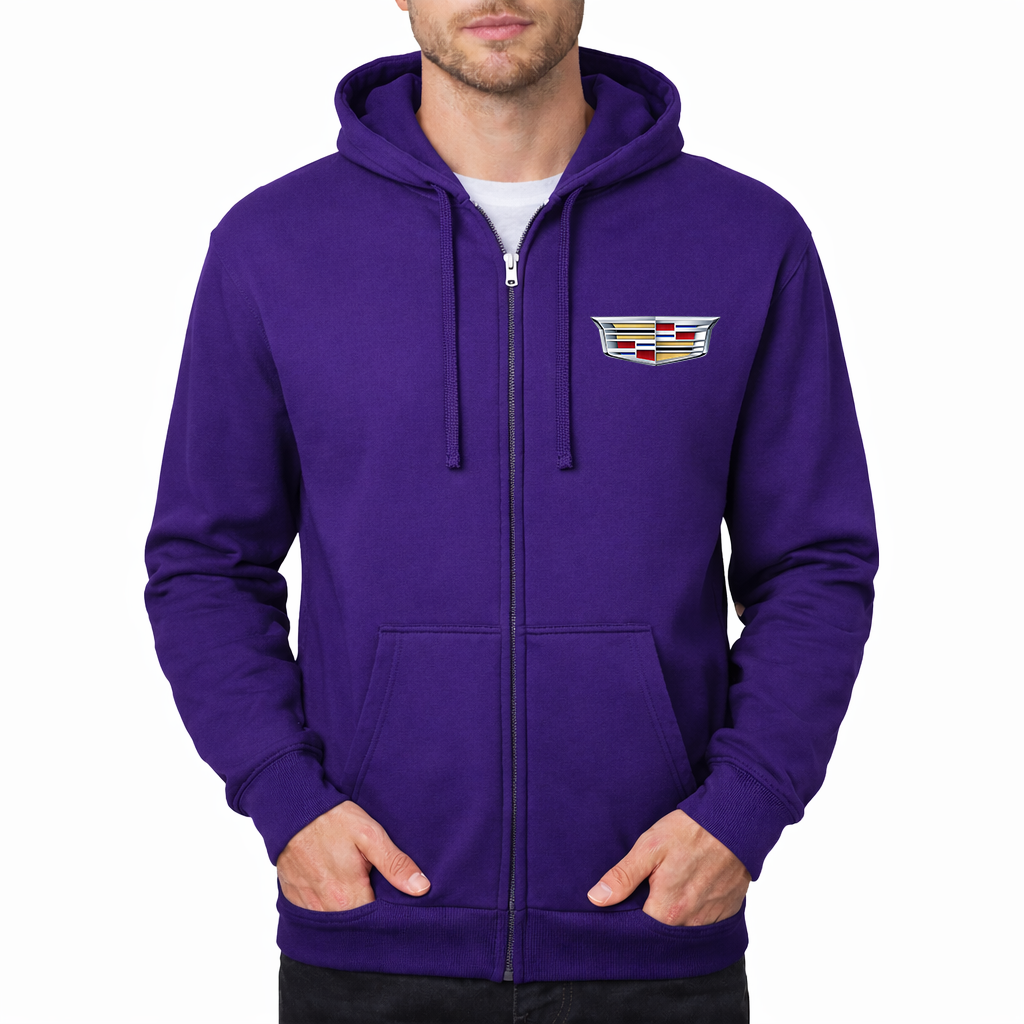 Men’s Cadillac Car Zipper Hoodie