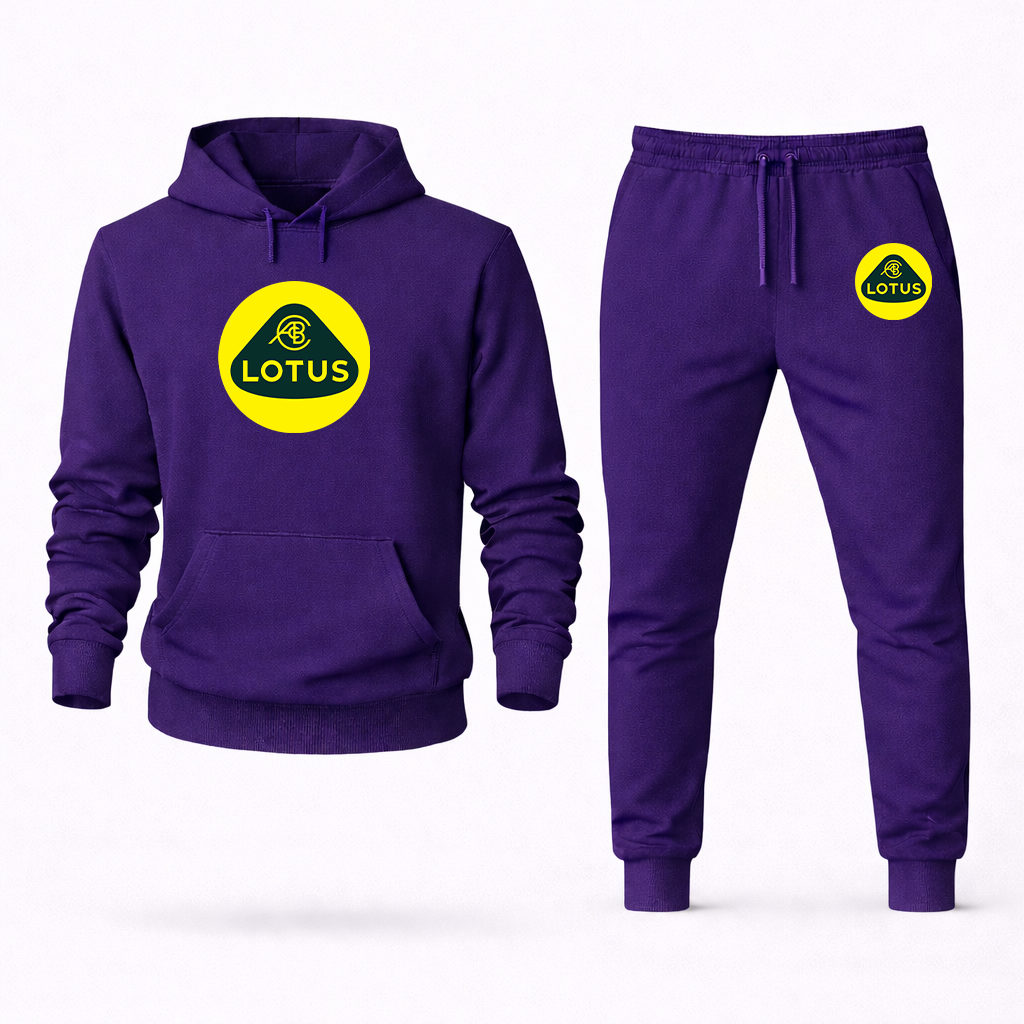 Men's Lotus Car Hoodie Joggers Set