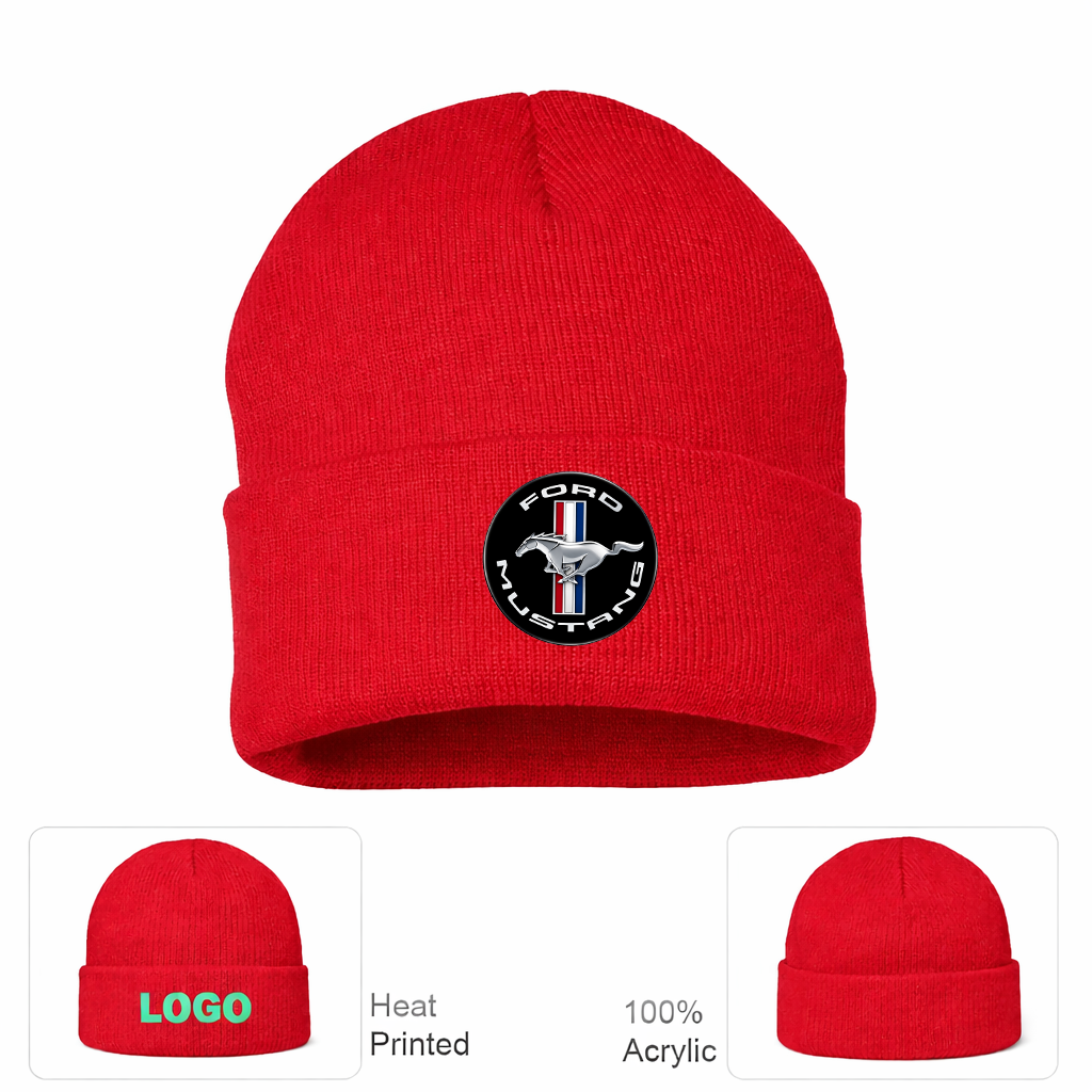 Ford Mustang Motorsport Car Beanie Hat