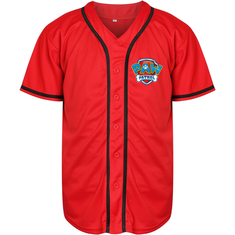 Men's Paw Patrol Cartoon Baseball Jersey