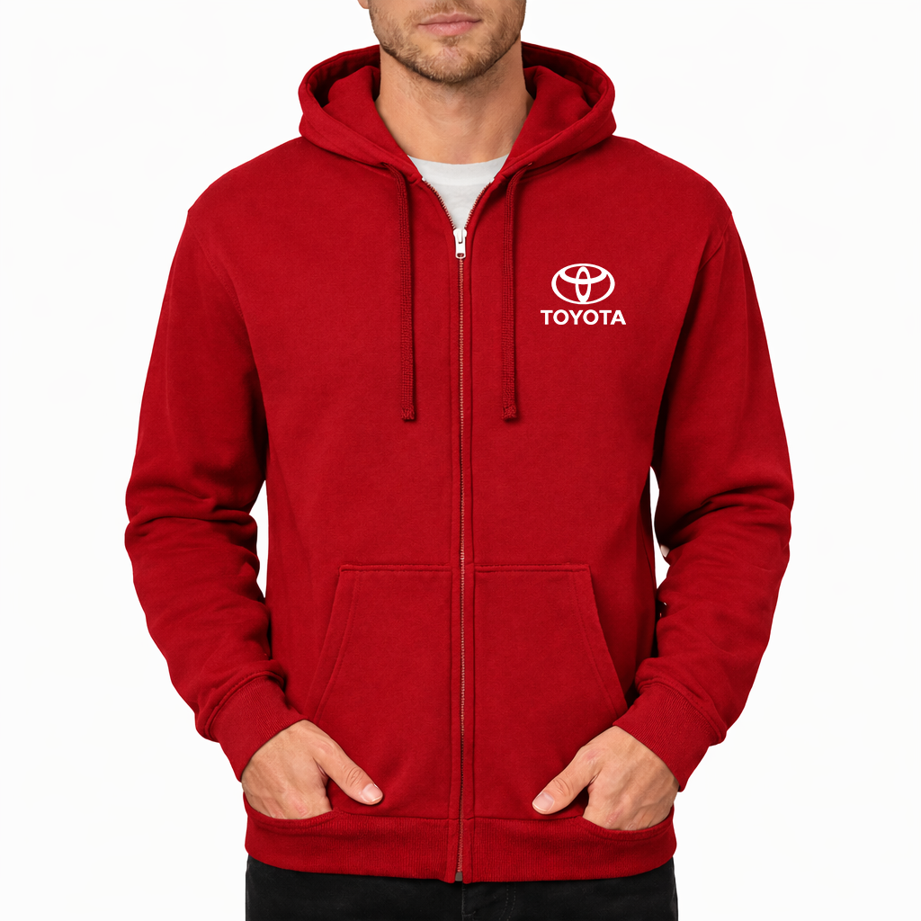 Men’s Toyota Motorsport Car Zipper Hoodie