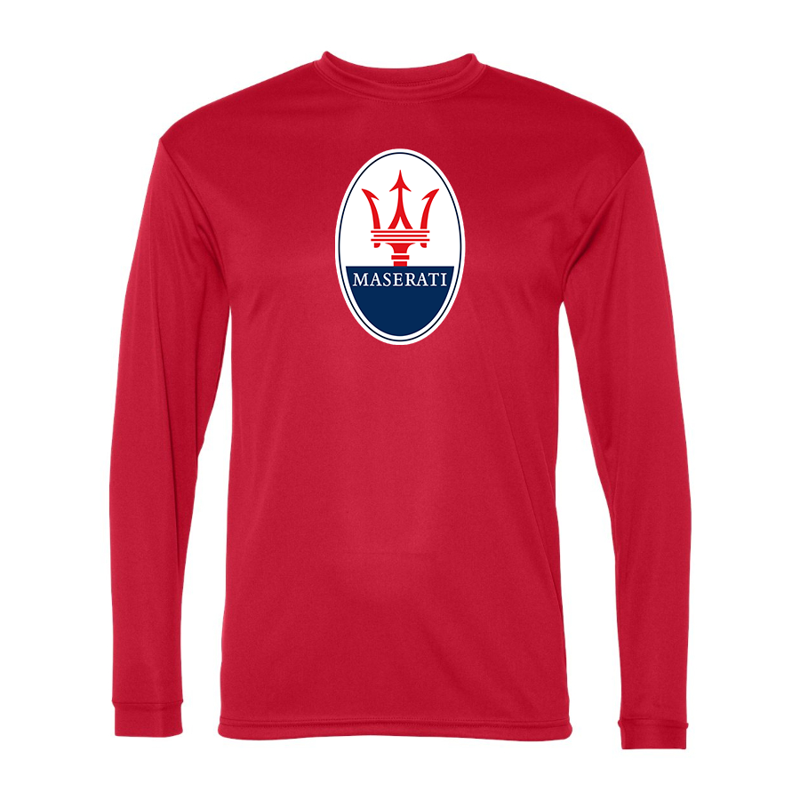 Men's Maserati Car -  Polyester Long Sleeve T-Shirt