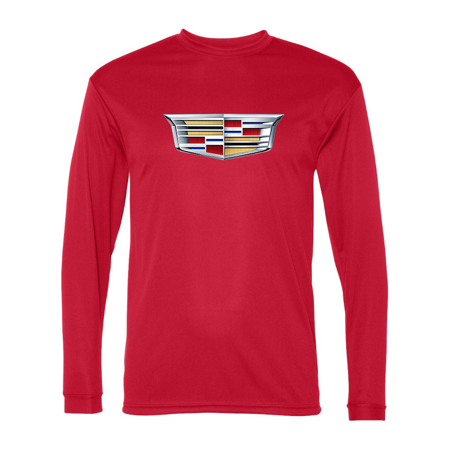 Men's Cadillac Car -  Polyester Long Sleeve T-Shirt