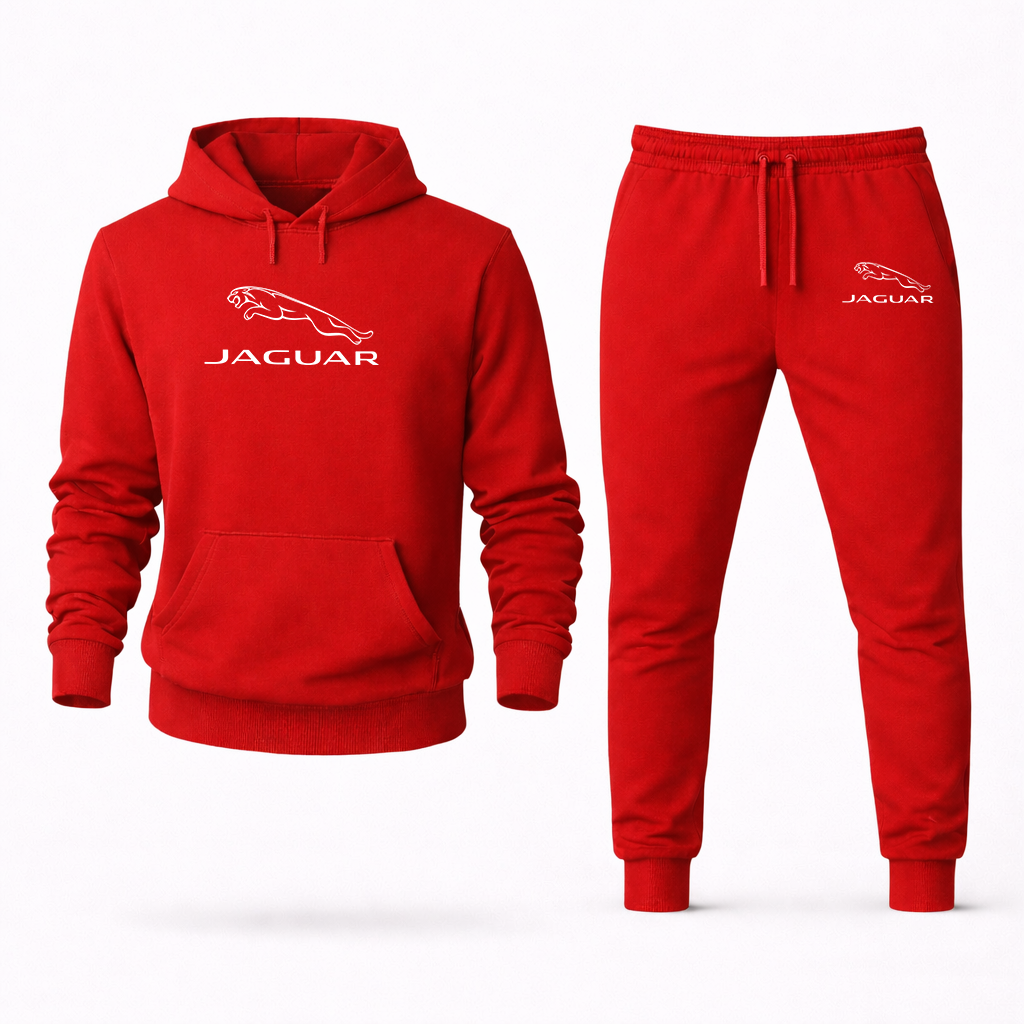 Men’s Jaguar Symbol Car Hoodie Joggers Set