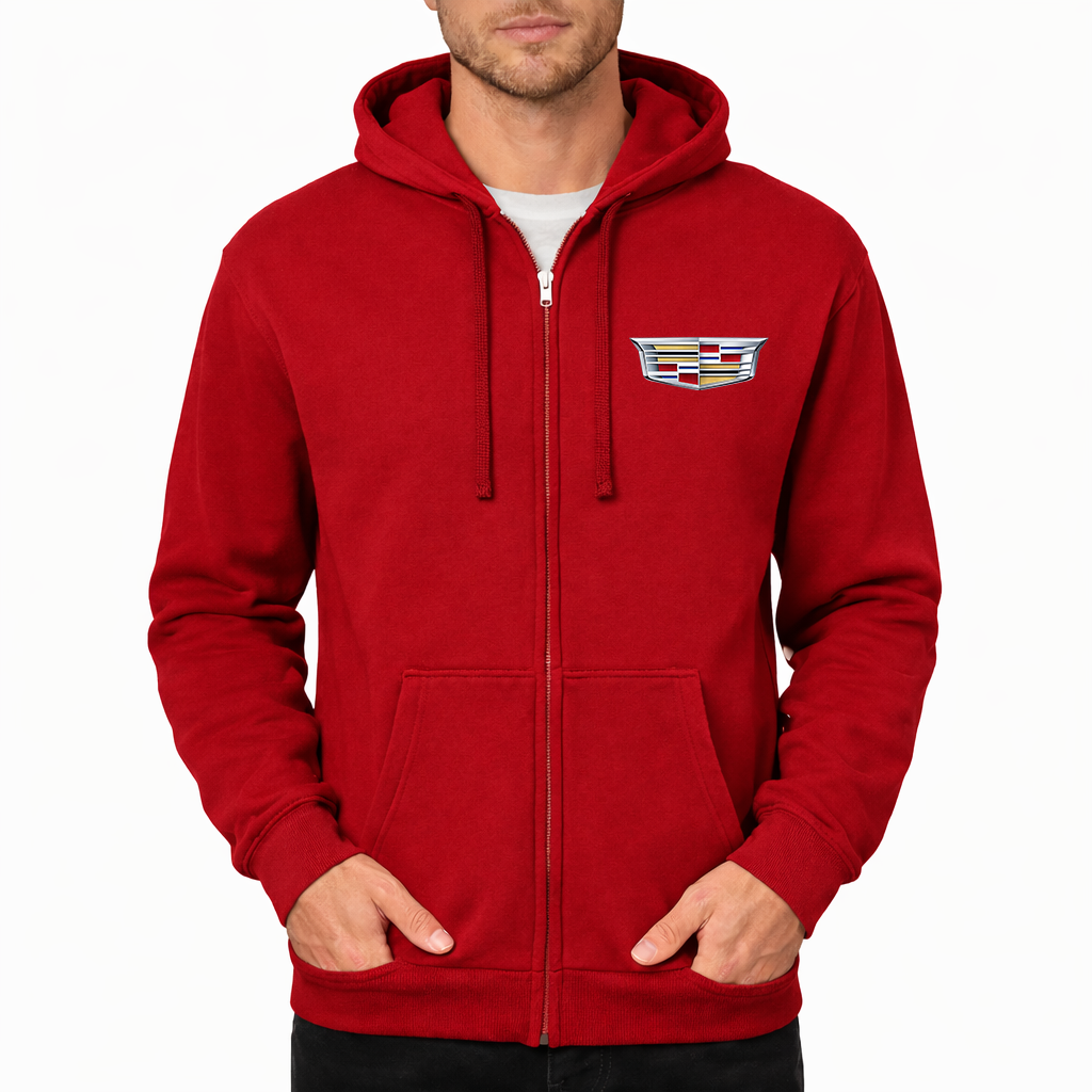 Men’s Cadillac Car Zipper Hoodie