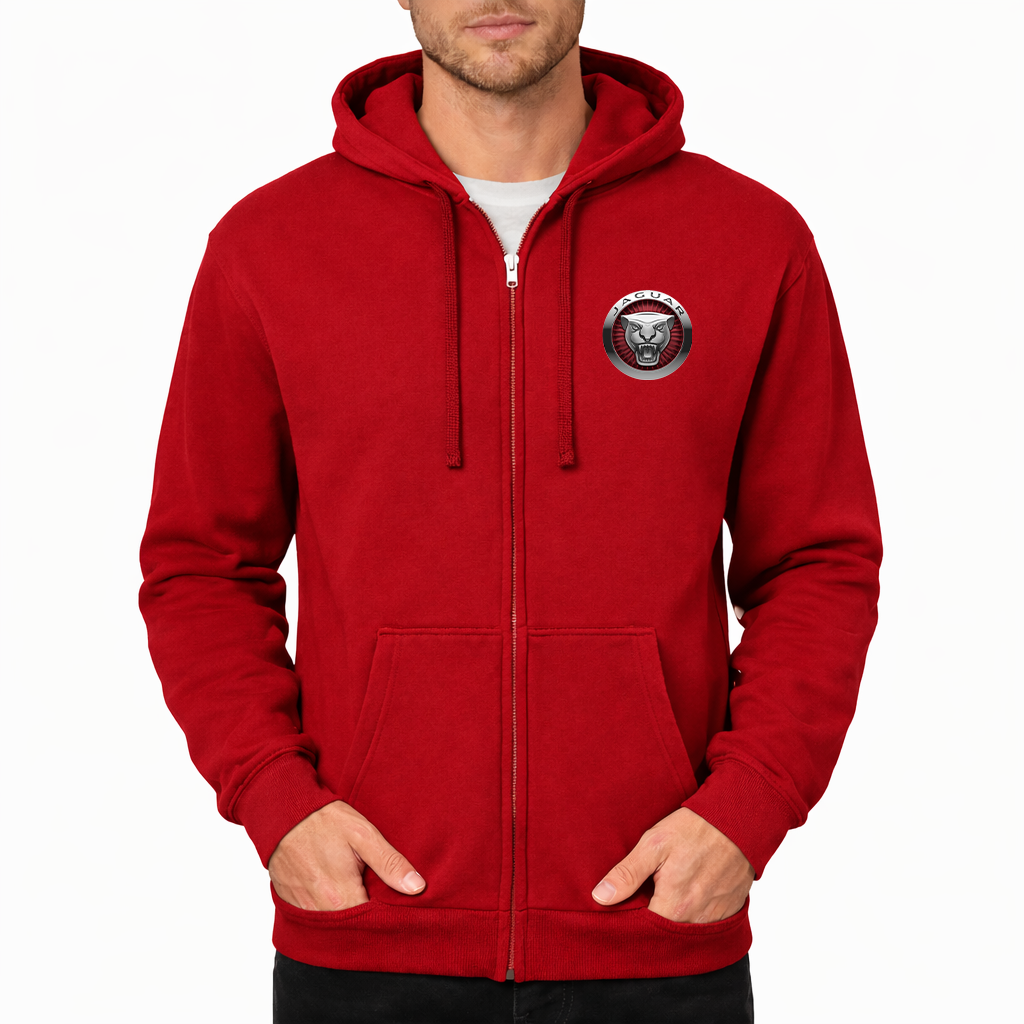 Men's Jaguar Motorsport Car Zipper Hoodie
