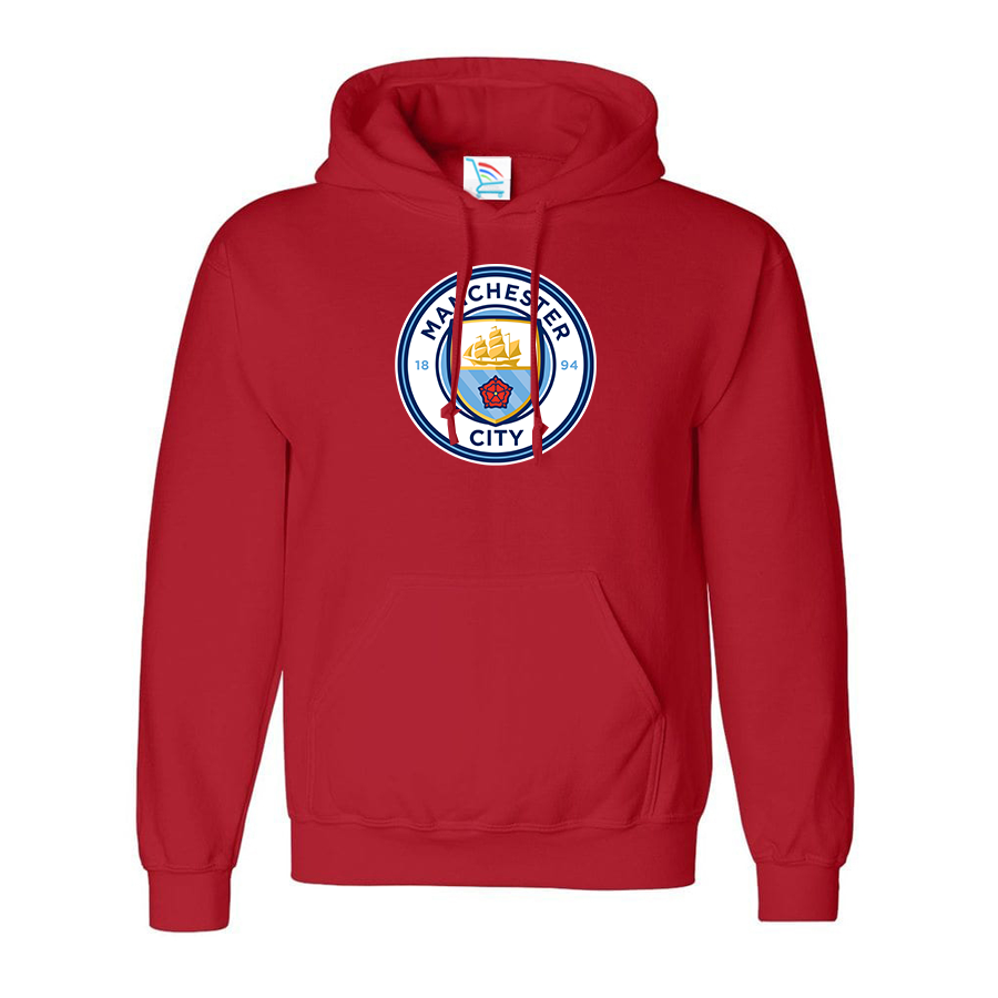 Men's Manchester City Soccer Pullover Hoodie