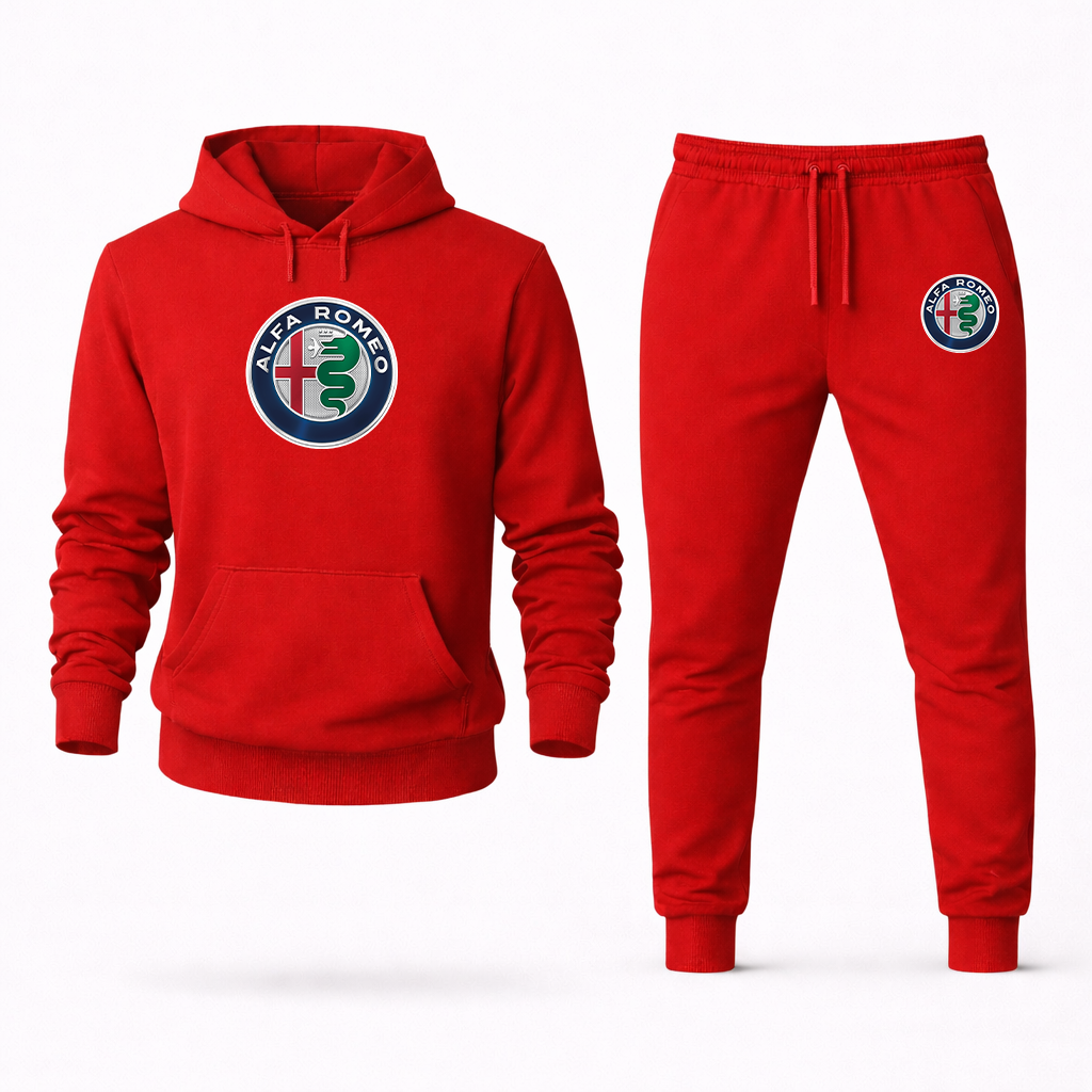Men's Alfa Romeo Car Hoodie Joggers Set