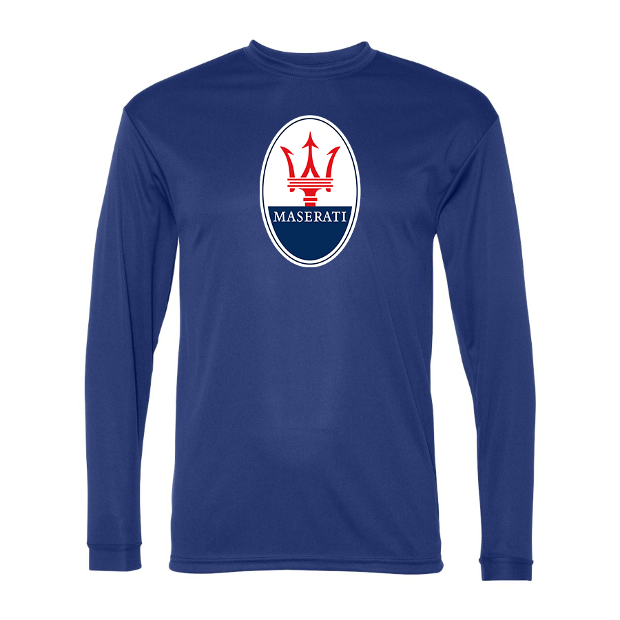 Men's Maserati Car -  Polyester Long Sleeve T-Shirt