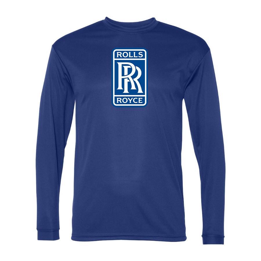 Men's Rolls Royce Car -  Polyester Long Sleeve T-Shirt