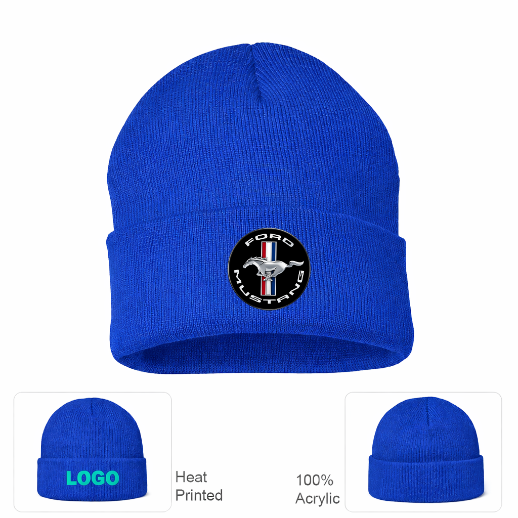 Ford Mustang Motorsport Car Beanie Hat