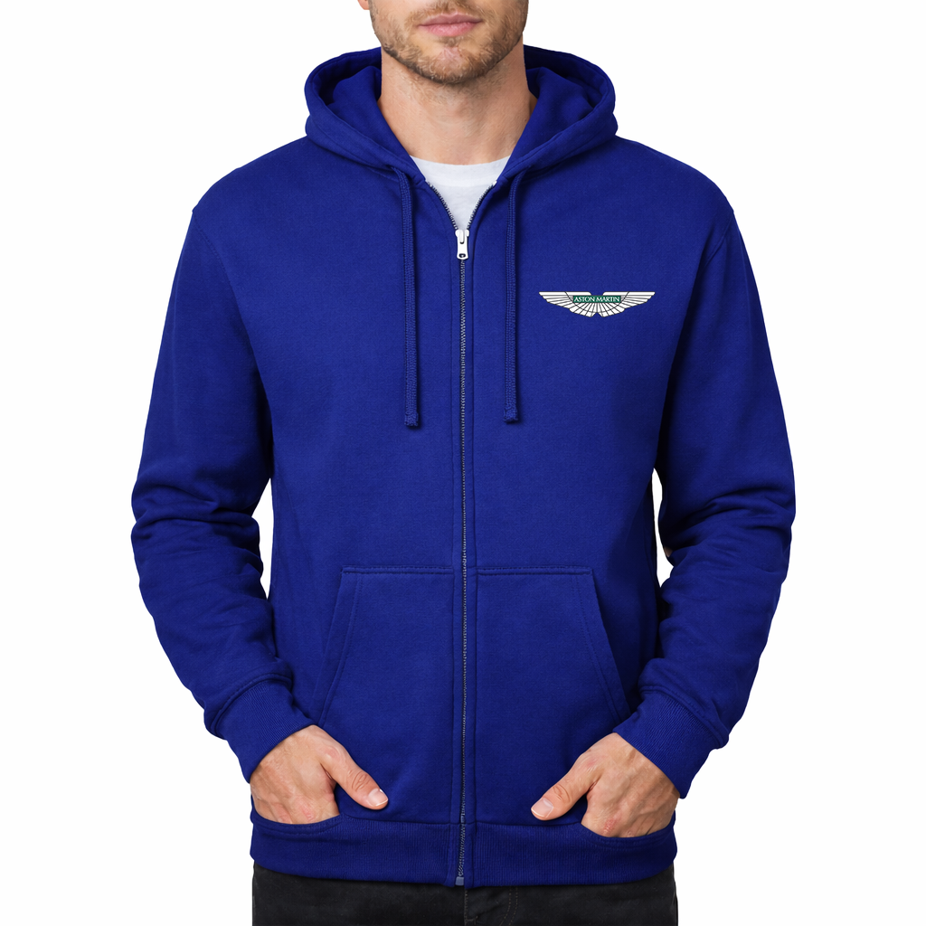 Men's Aston Martin Motorsports Car Zipper Hoodie