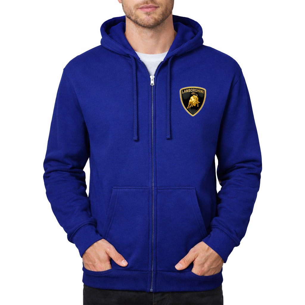 Men’s Lamborghini Car Zipper Hoodie