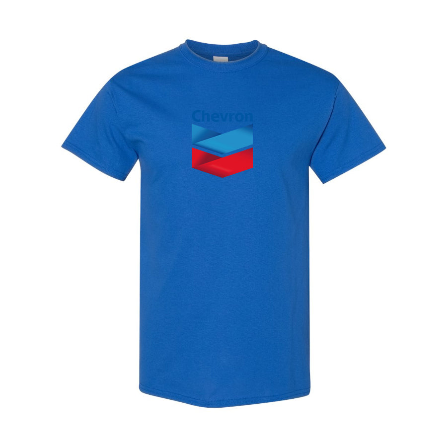 Men's Chevron Gas Station  Cotton T-Shirt