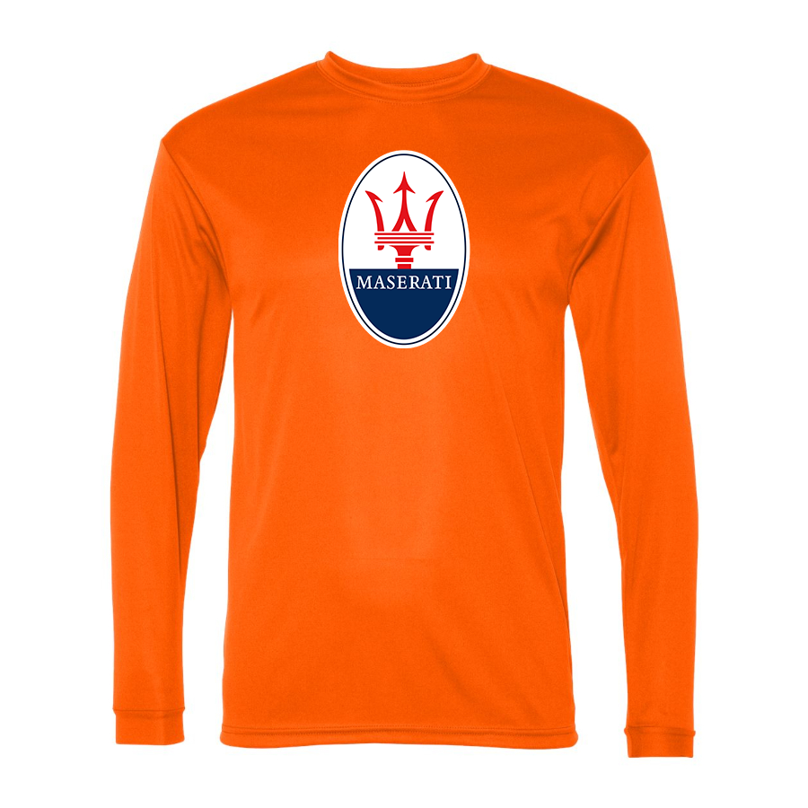 Men's Maserati Car -  Polyester Long Sleeve T-Shirt
