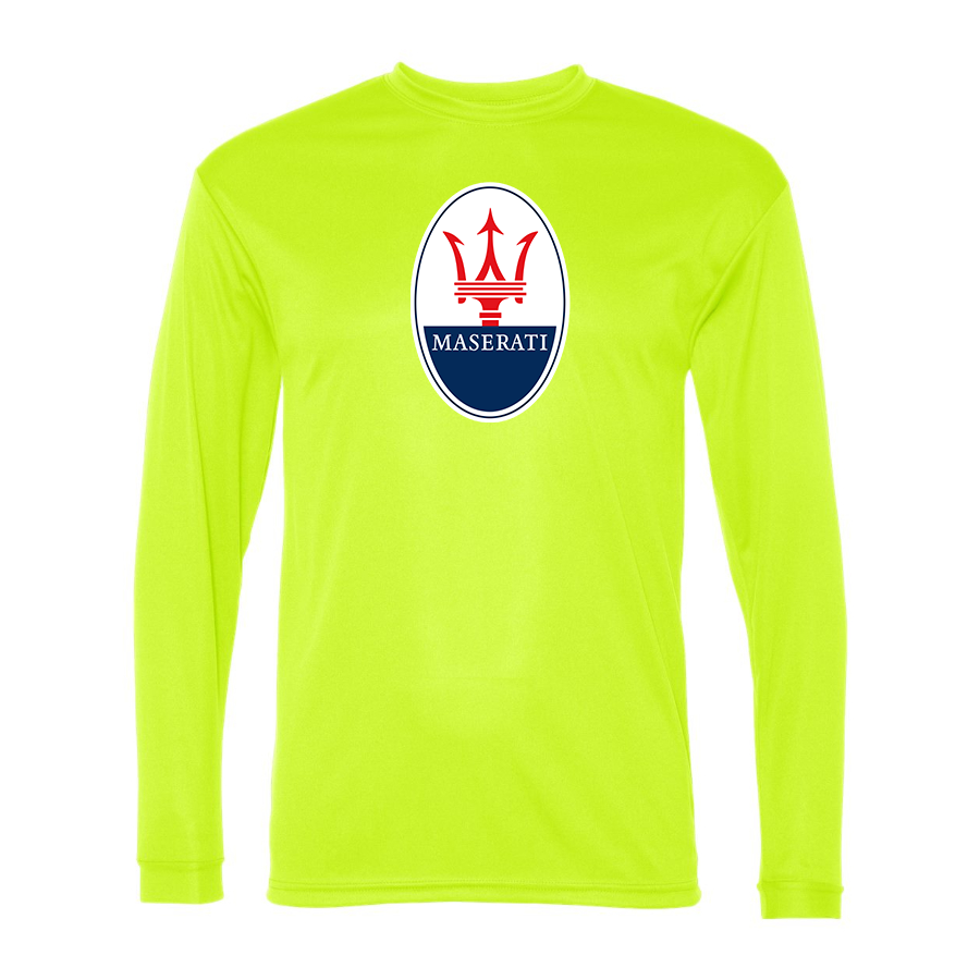Men's Maserati Car -  Polyester Long Sleeve T-Shirt