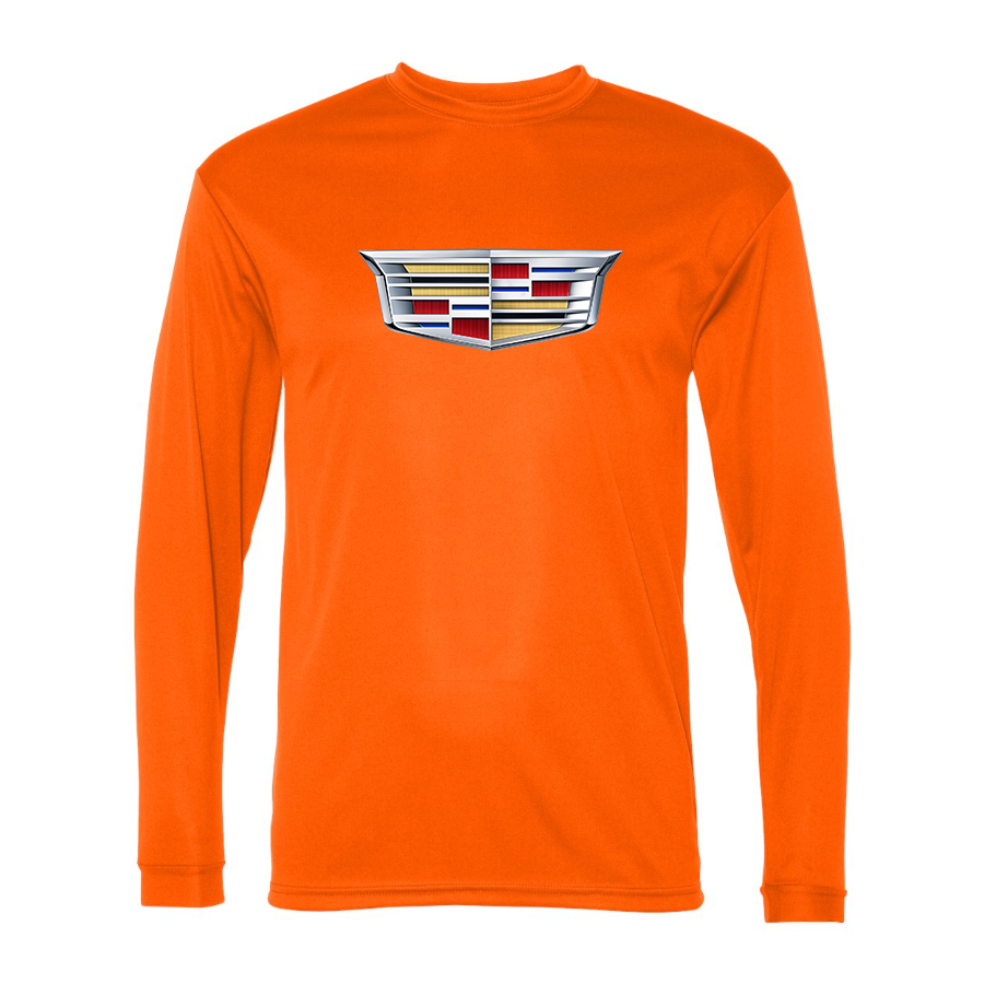 Men's Cadillac Car -  Polyester Long Sleeve T-Shirt