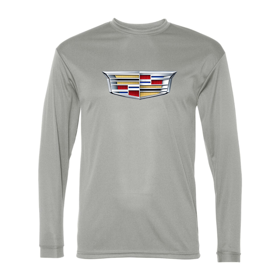 Men's Cadillac Car -  Polyester Long Sleeve T-Shirt