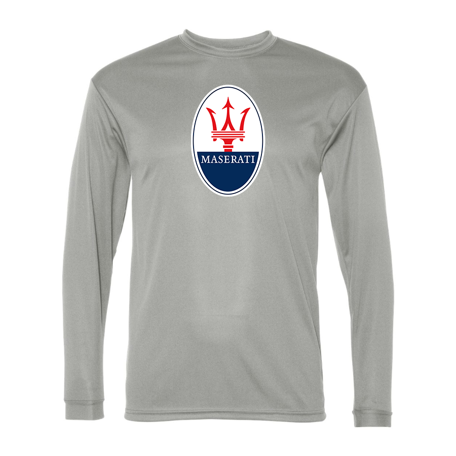 Men's Maserati Car -  Polyester Long Sleeve T-Shirt