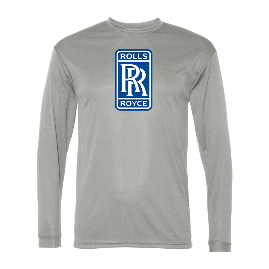 Men's Rolls Royce Car -  Polyester Long Sleeve T-Shirt