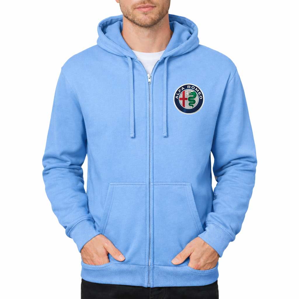 Men's Alfa Romeo Car Zipper Hoodie