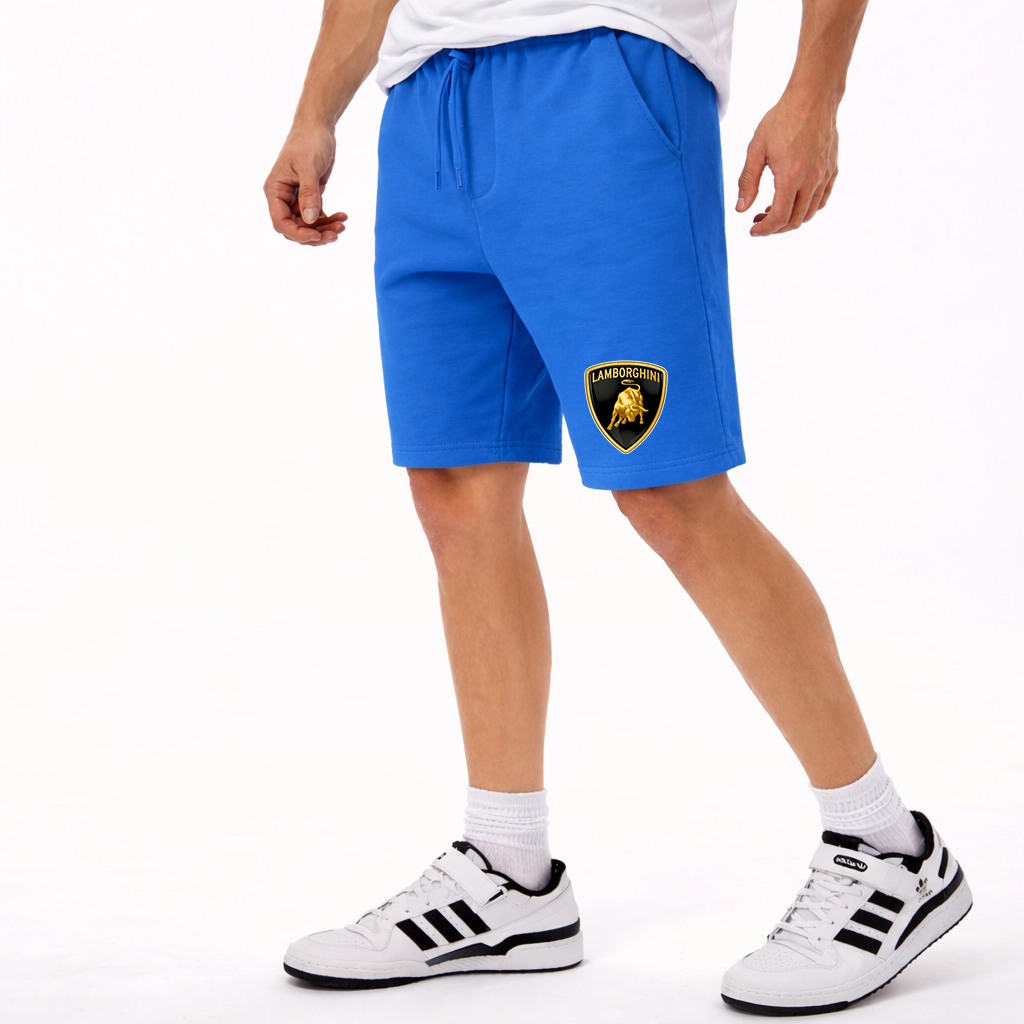 Men’s Lamborghini Car Athletic Fleece Shorts