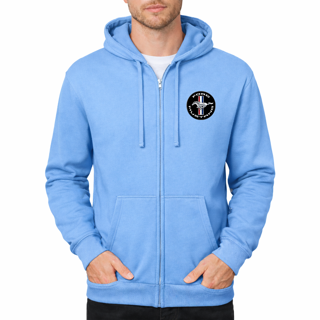 Men’s Ford Mustang Motorsport Car Zipper Hoodie