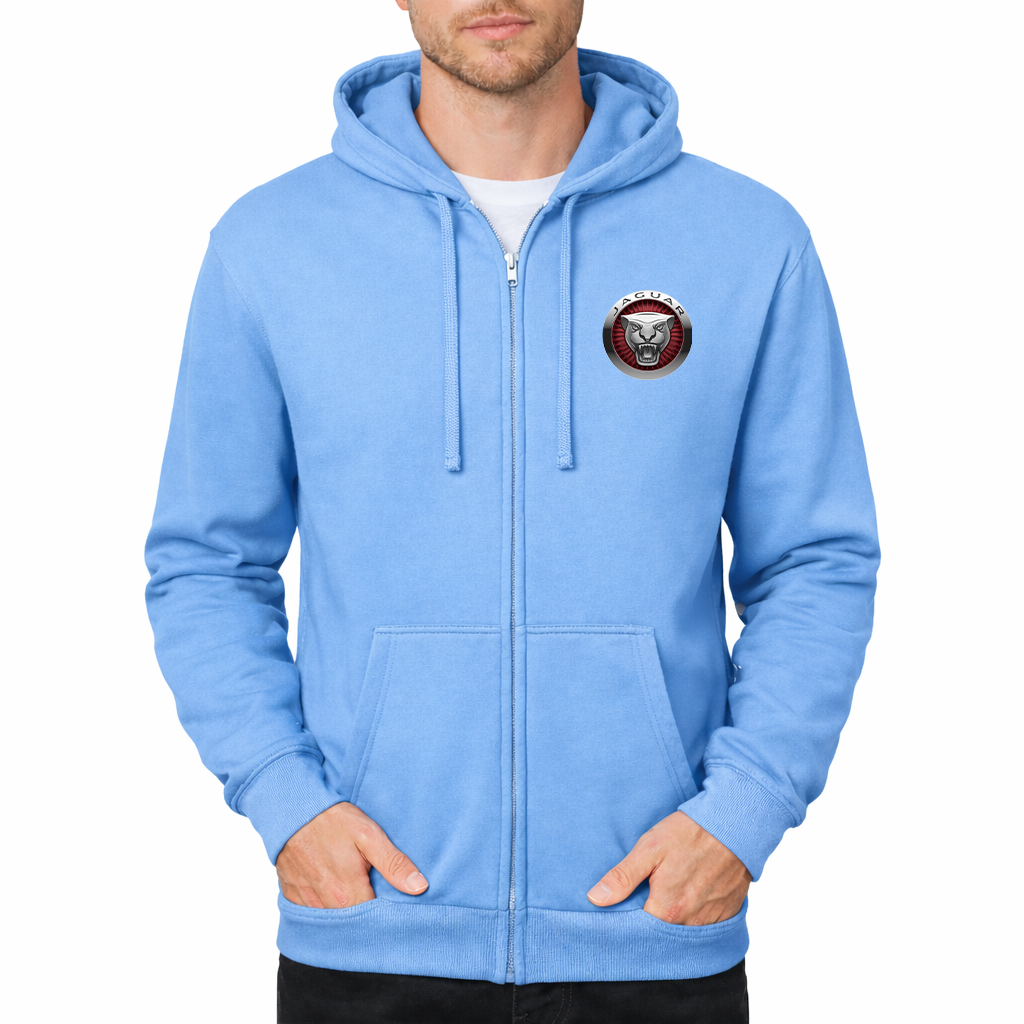 Men's Jaguar Motorsport Car Zipper Hoodie