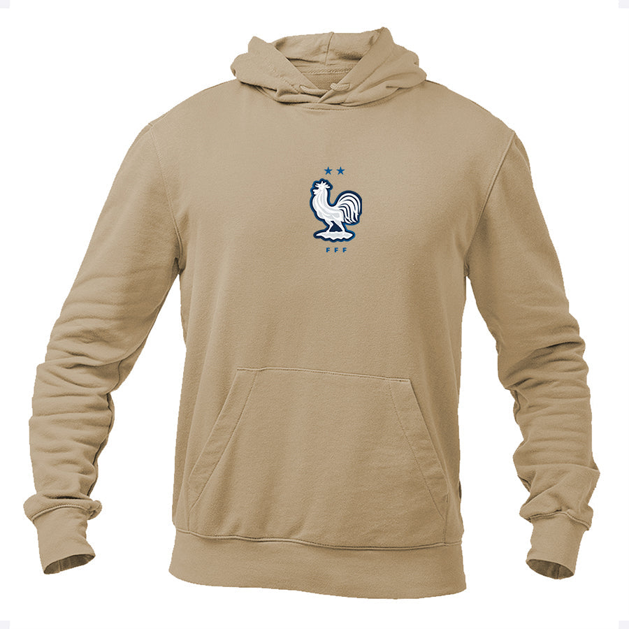 Men's France National Soccer Team Pullover Hoodie